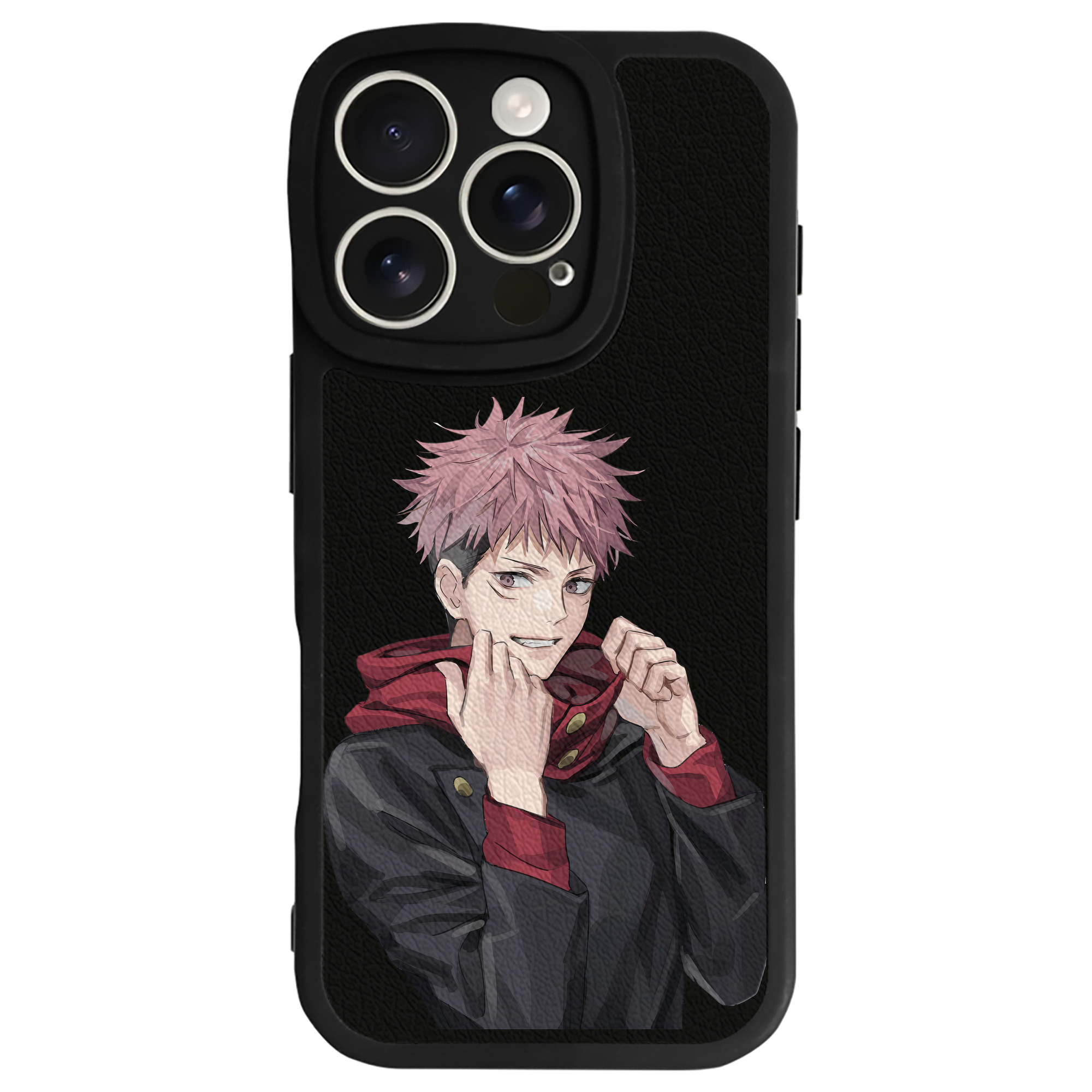 （画像用） 呪術廻戦 Jujutsu Kaisen 【iPhone 16シリーズ対応】シリコンスマホケース（レザー調） 材質：シリコン